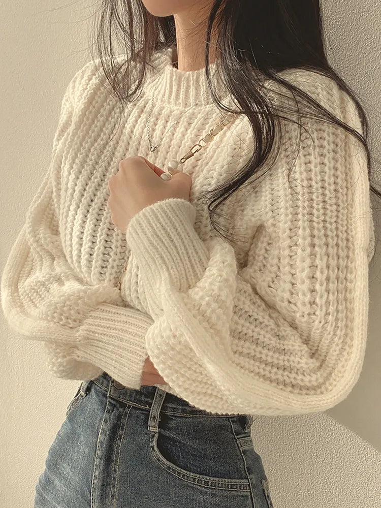 Knitwear Soft Long Sleeve Women Sweater