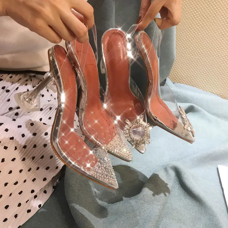 Luxury Transparent Sexy High Heels