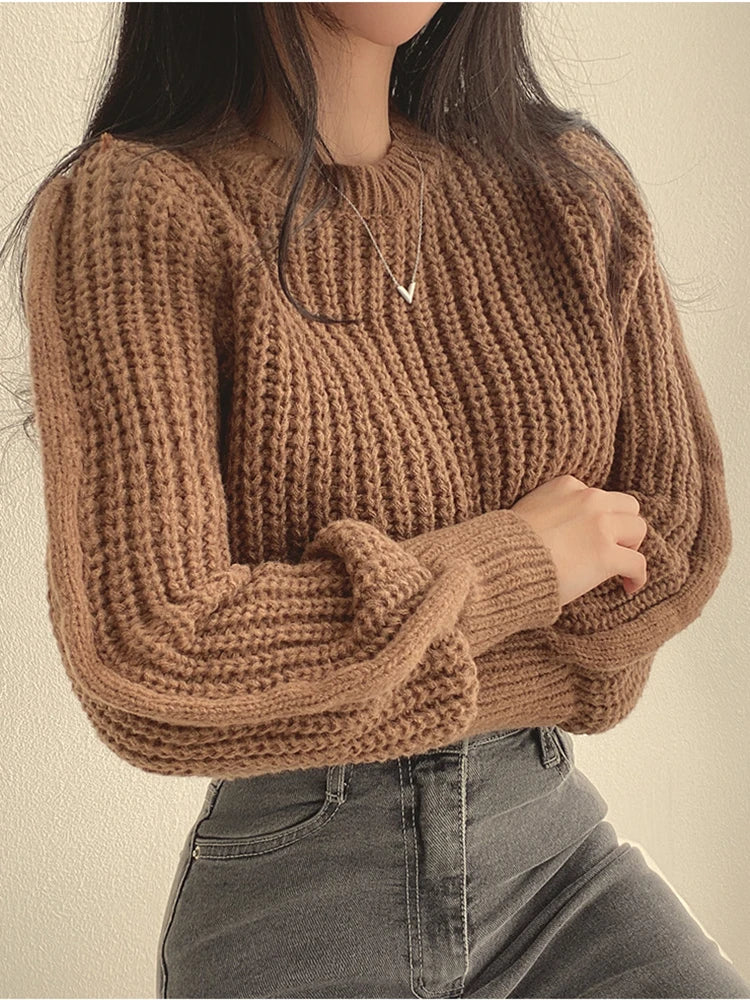 Knitwear Soft Long Sleeve Women Sweater